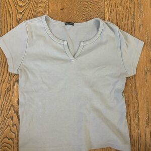 Brandy Melville Light Blue Crop Top
